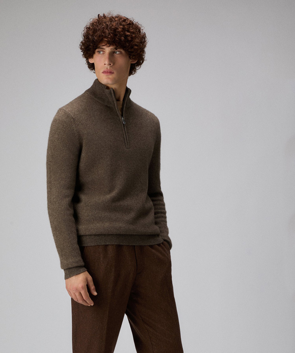 Yak wool half-zip sweater - Peuterey
