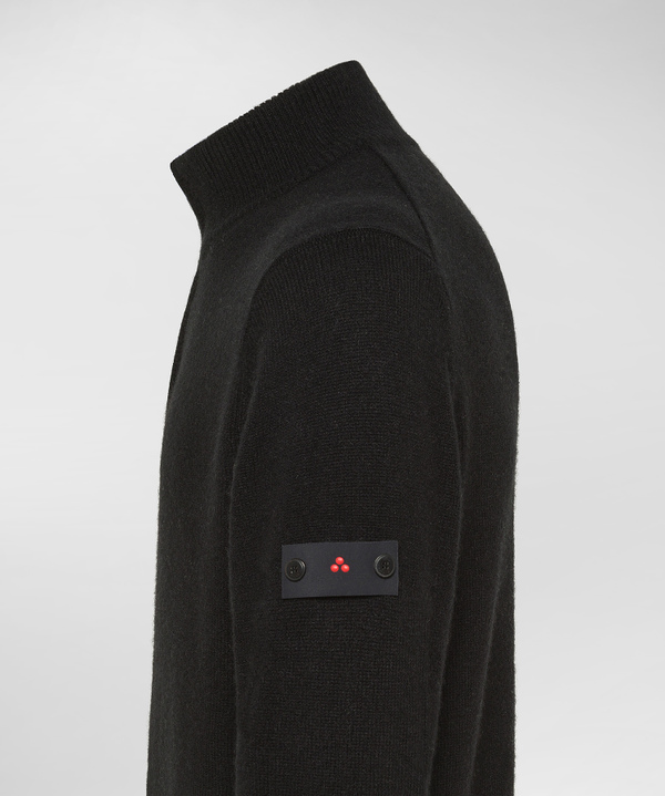 Pullover mit halbem Reißverschluss aus Yakwolle - Peuterey