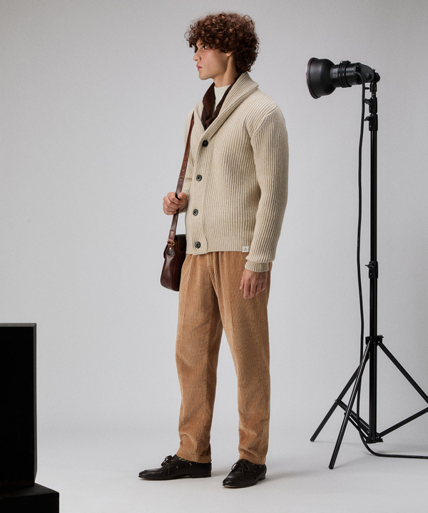 Maglione a coste con bottoni - Peuterey