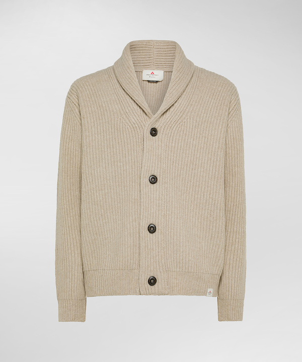 Gerippter Pullover mit Knöpfen - Peuterey