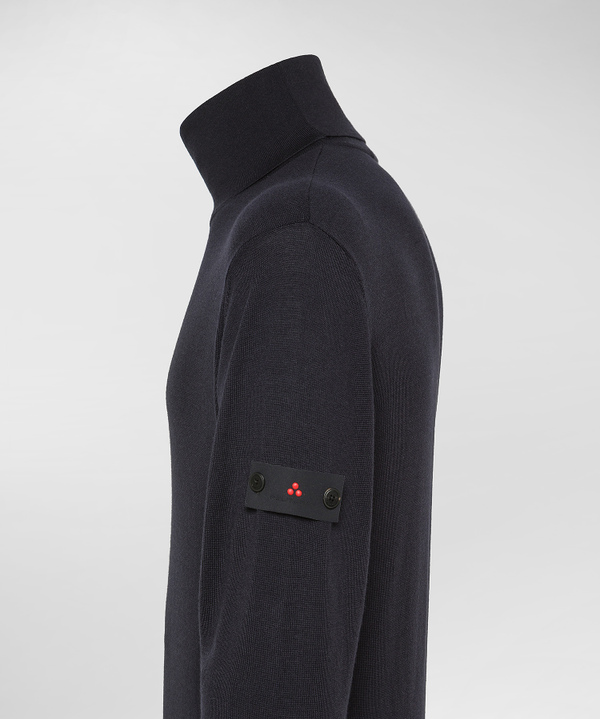 Rollkragenpullover aus einer Merinowollmischung - Peuterey