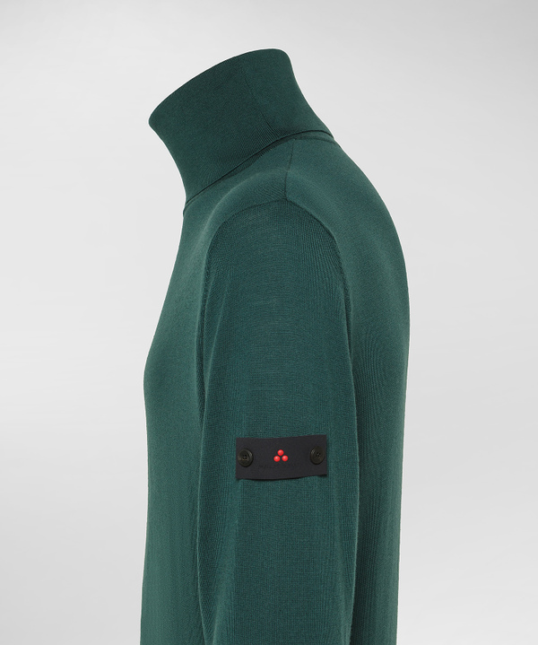 Rollkragenpullover aus einer Merinowollmischung - Peuterey