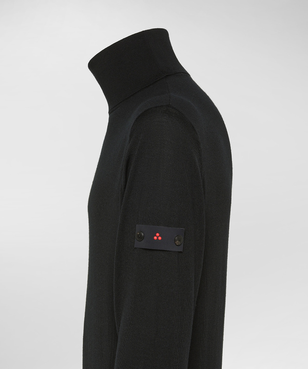 Rollkragenpullover aus einer Merinowollmischung - Peuterey