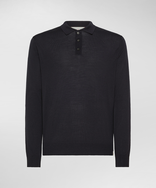 Poloshirt aus Merinowolle - Peuterey