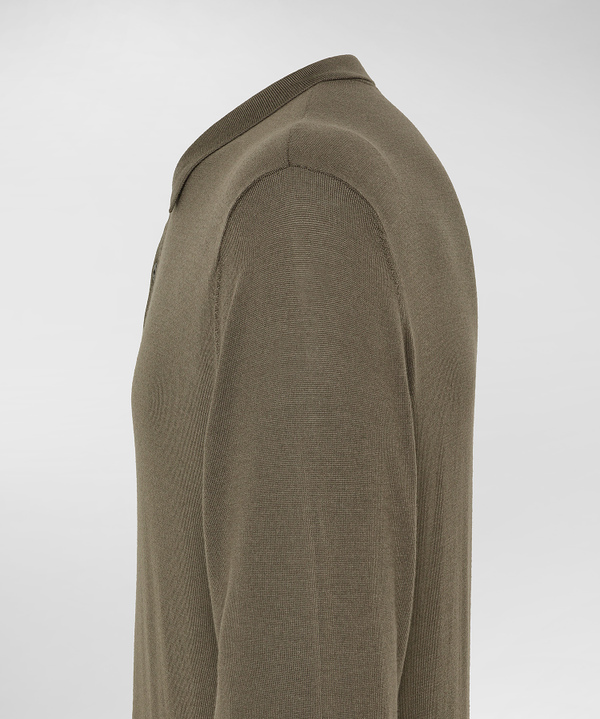 Poloshirt aus Merinowolle - Peuterey