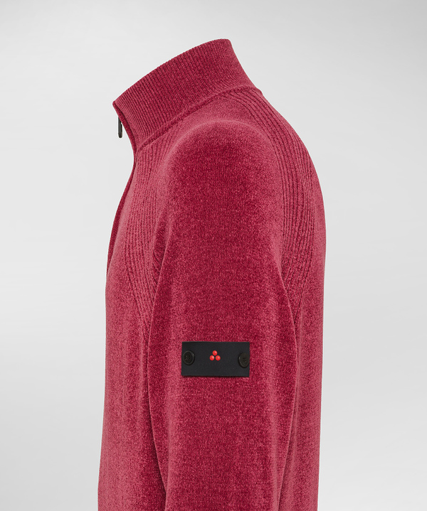 Maglia mezza zip in ciniglia rasata - Peuterey