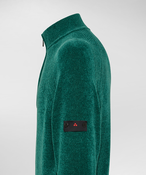 Maglia mezza zip in ciniglia rasata - Peuterey