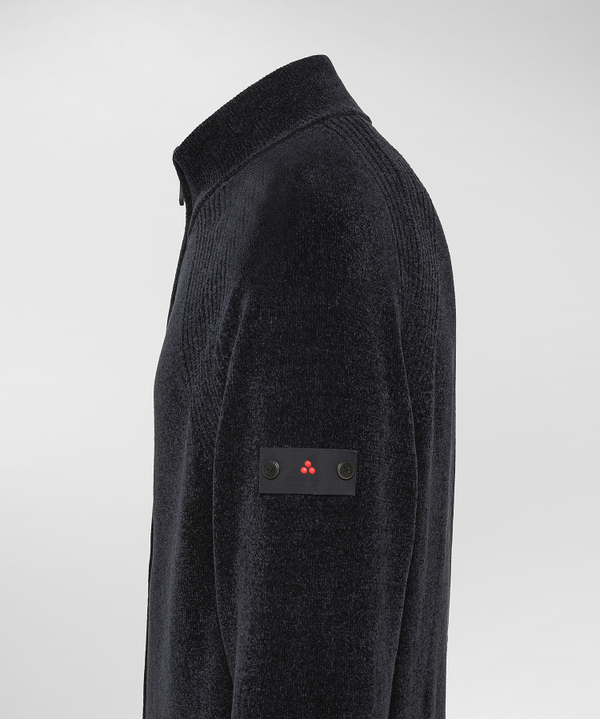 Pullover aus rasierter Chenille mit Reißverschluss - Peuterey