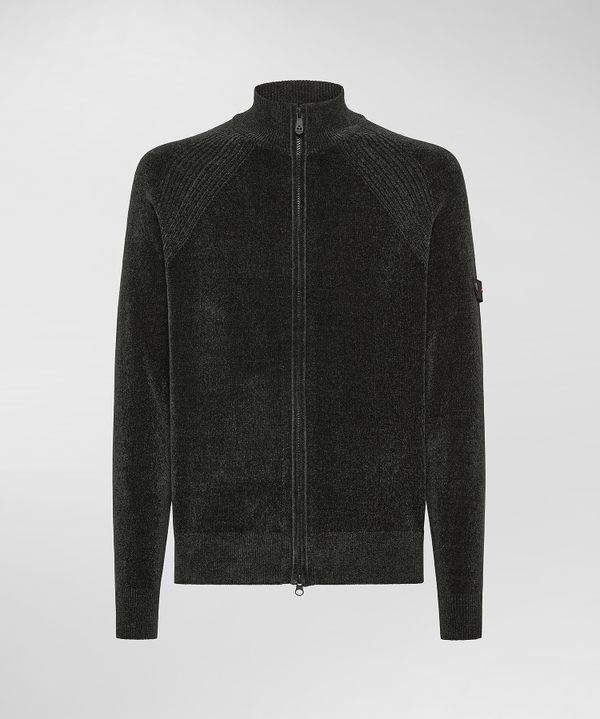 Maglia in ciniglia rasata con zip - Peuterey