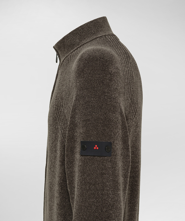 Maglia in ciniglia rasata con zip - Peuterey