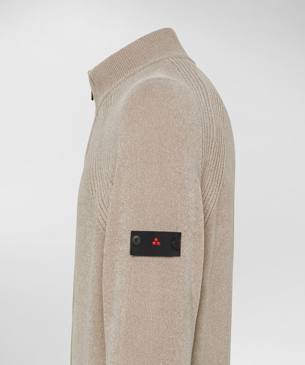 Maglia in ciniglia rasata con zip - Peuterey