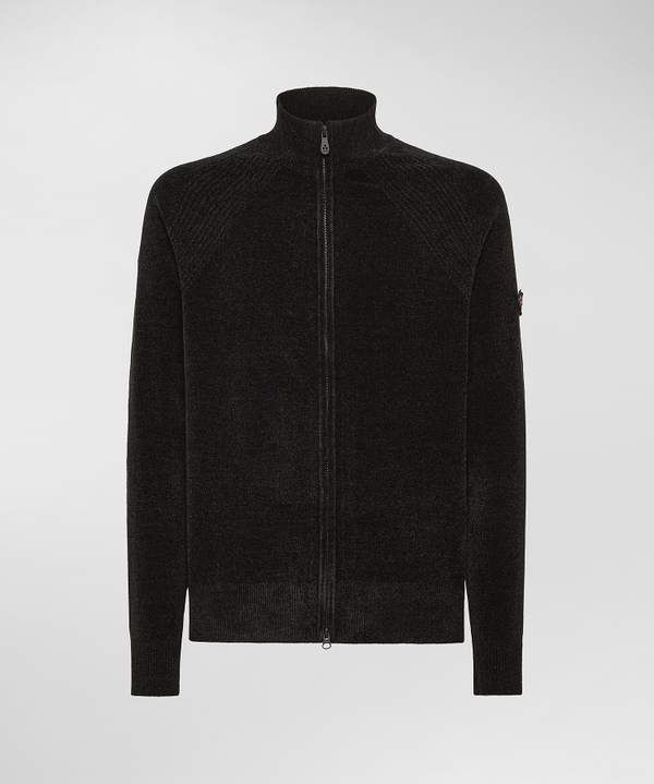 Maglia in ciniglia rasata con zip - Peuterey