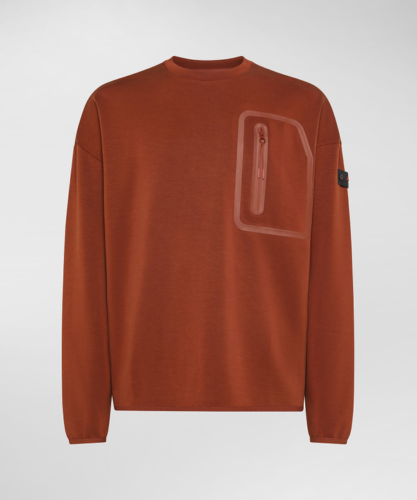 Sweatshirt aus Scuba mit Brusttasche - Peuterey