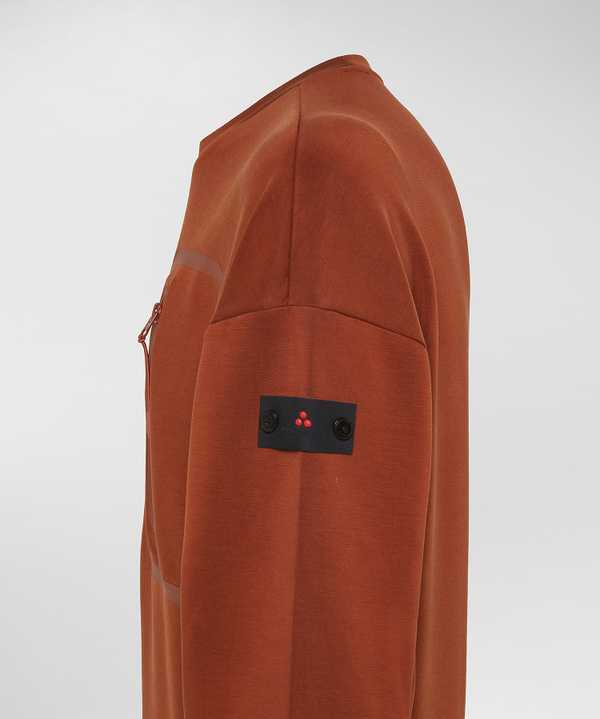 Sweatshirt aus Scuba mit Brusttasche - Peuterey