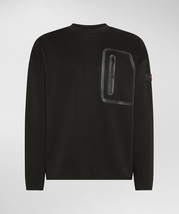Sweatshirt aus Scuba mit Brusttasche - Peuterey