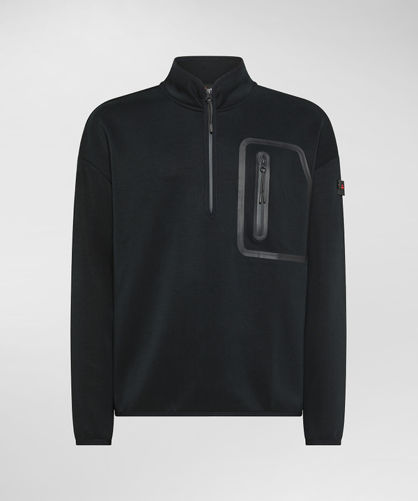 Sweatshirt aus Scuba mit halbem Reißverschluss - Peuterey