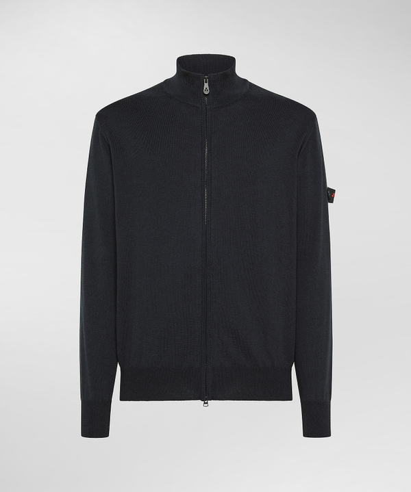Pullover mit Rundhalsausschnitt aus einer Mischung aus Wolle und Polyester - Peuterey
