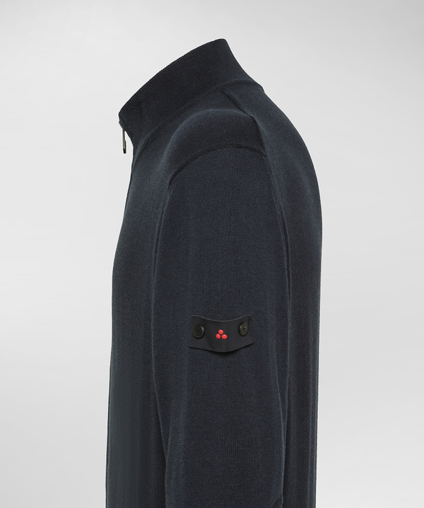 Pullover mit Rundhalsausschnitt aus einer Mischung aus Wolle und Polyester - Peuterey