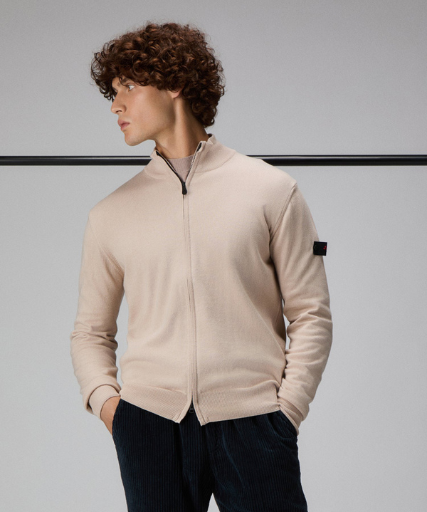 Wool and polyester blend crew-neck sweater - Peuterey
