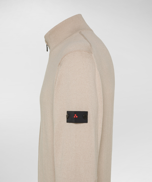 Pullover mit Rundhalsausschnitt aus einer Mischung aus Wolle und Polyester - Peuterey