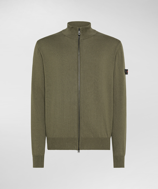 Pullover mit Rundhalsausschnitt aus einer Mischung aus Wolle und Polyester - Peuterey
