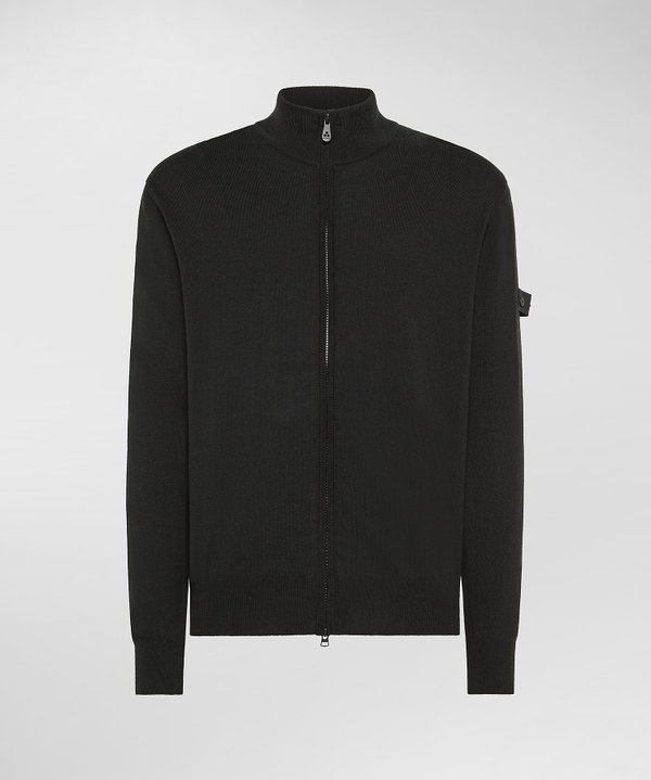 Pullover mit Rundhalsausschnitt aus einer Mischung aus Wolle und Polyester - Peuterey