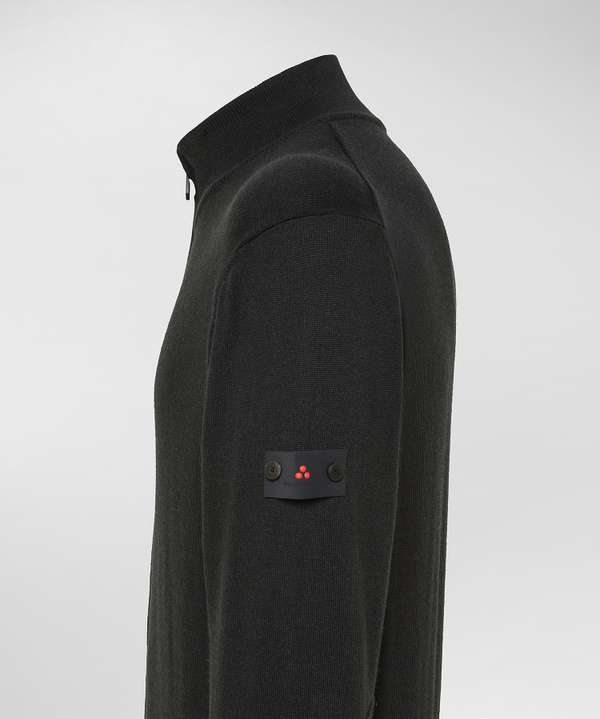Pullover mit Rundhalsausschnitt aus einer Mischung aus Wolle und Polyester - Peuterey