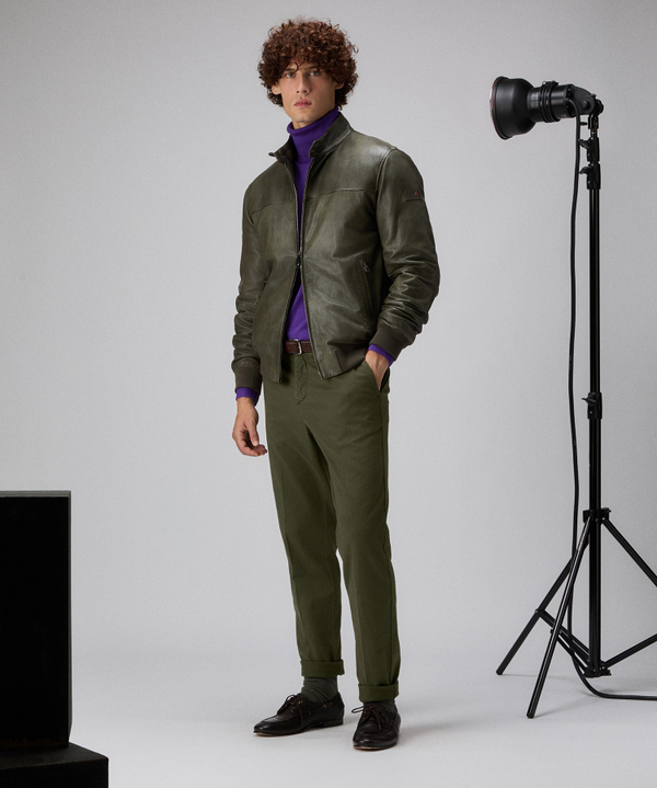 Cotton modal gabardine trousers - Peuterey