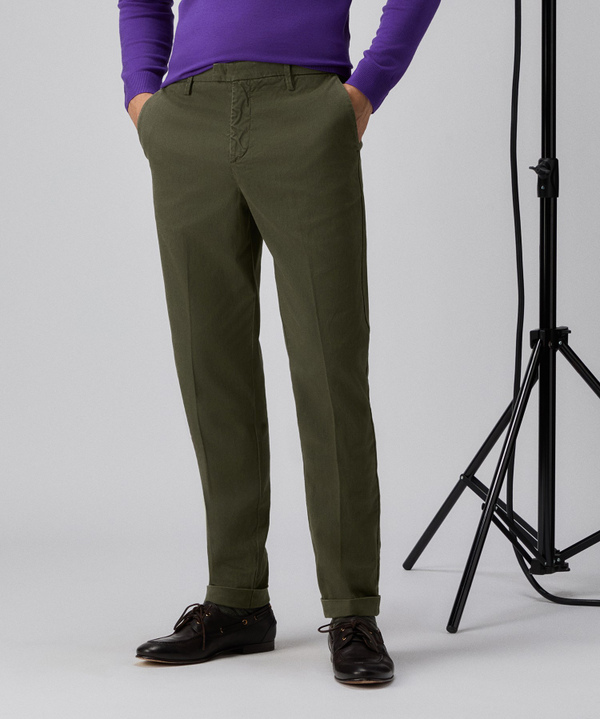 Cotton modal gabardine trousers - Peuterey