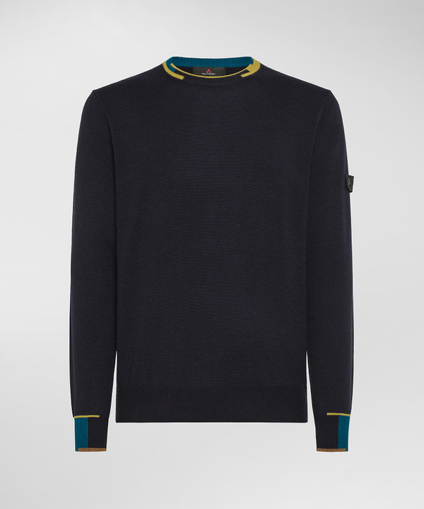 Sweater with contrasting coloured details - Peuterey