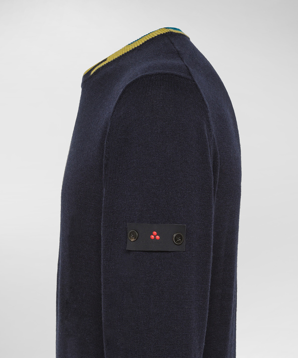 Sweater with contrasting coloured details - Peuterey