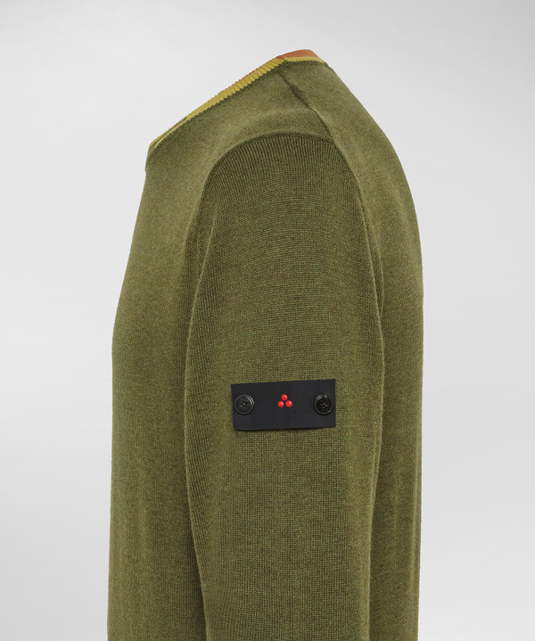 Sweater with contrasting coloured details - Peuterey