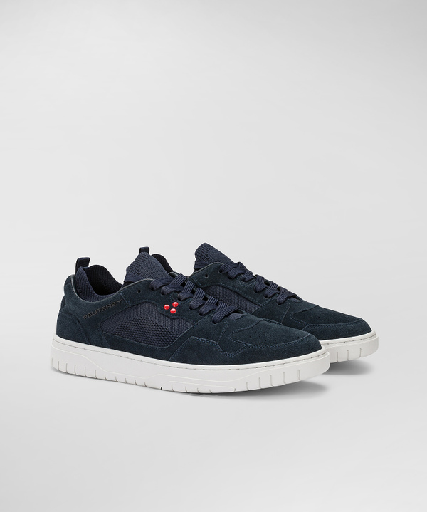 Suede and technical jersey sneakers - Peuterey