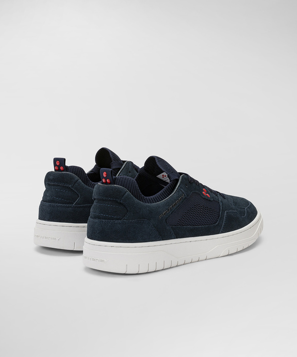 Suede and technical jersey sneakers - Peuterey