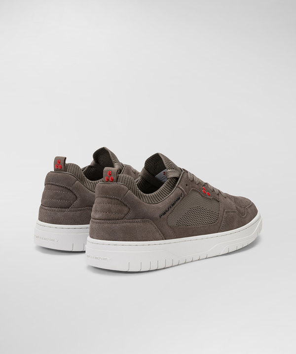 Suede and technical jersey sneakers - Peuterey