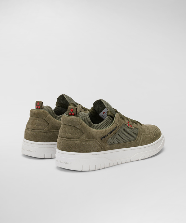 Suede and technical jersey sneakers - Peuterey