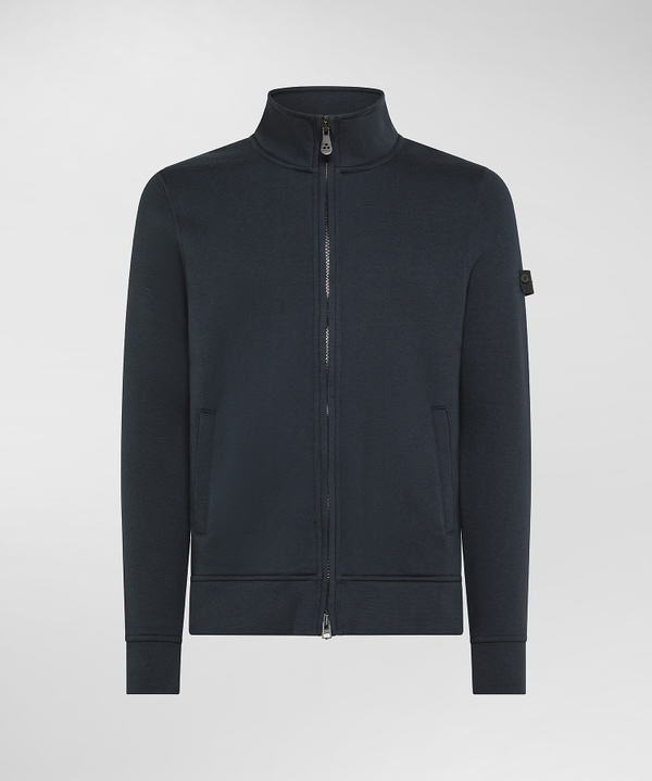 Sweatshirt mit Stehkragen und durchgehendem Reißverschluss - Peuterey