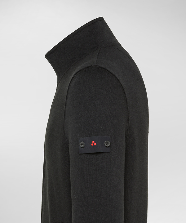 Sweatshirt mit Stehkragen und durchgehendem Reißverschluss - Peuterey