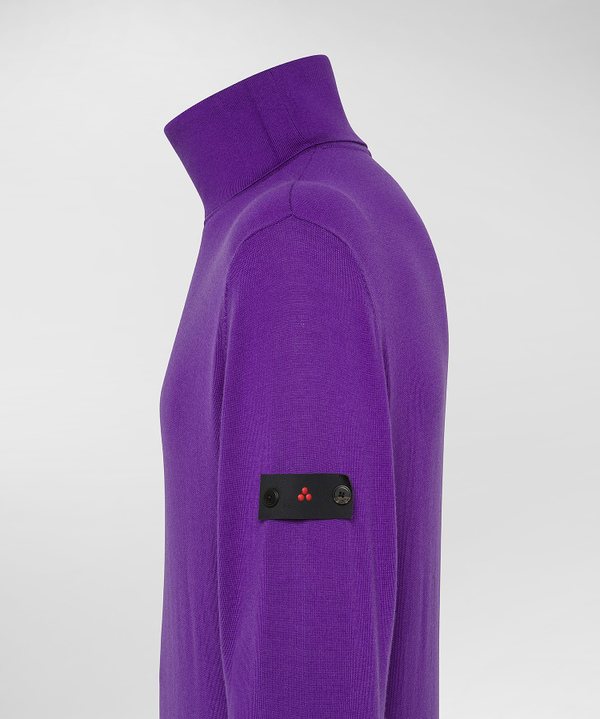 Rollkragenpullover aus einer Merinowollmischung - Peuterey