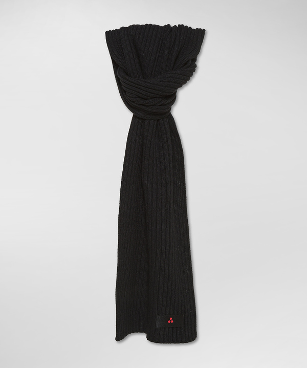 Ribbed wool and cashmere scarf - Peuterey
