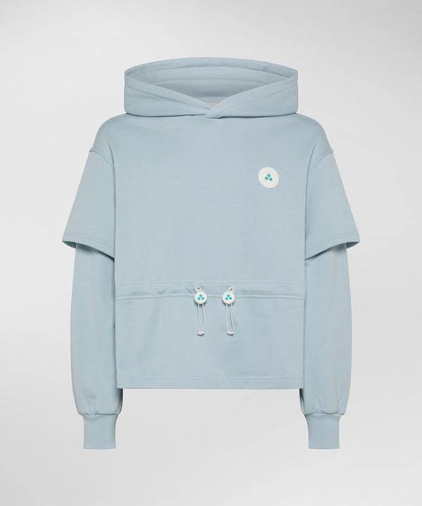 Double sleeve sweatshirt and drawstring waistband - Peuterey