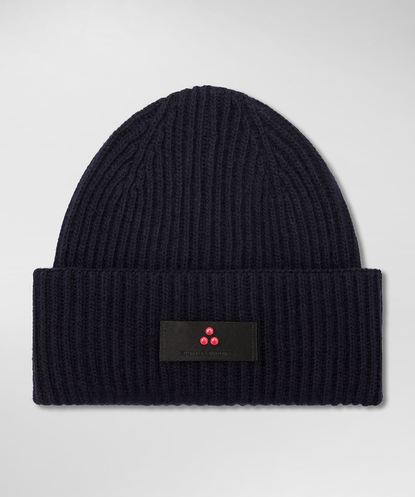 Ribbed cashmere blend hat - Peuterey