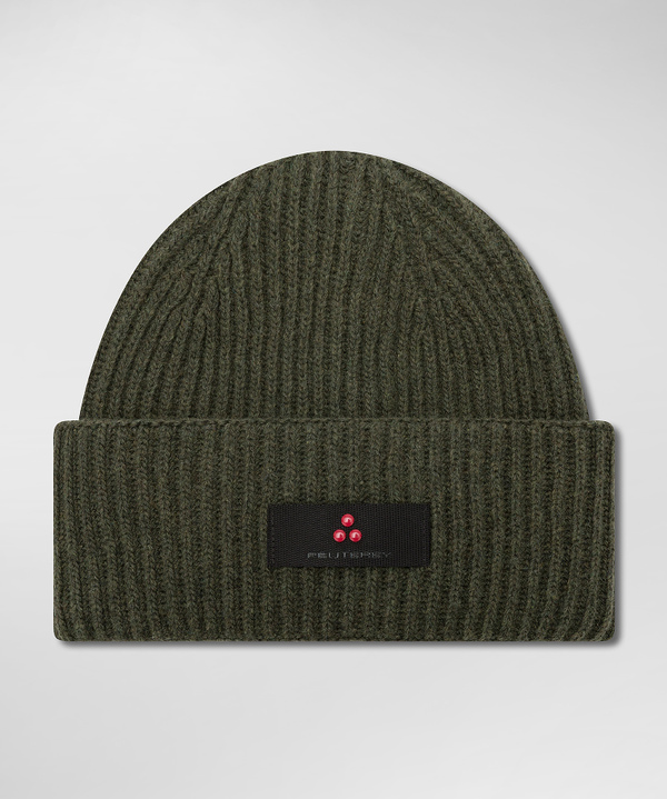 Ribbed cashmere blend hat - Peuterey