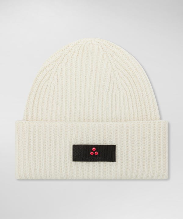 Ribbed cashmere blend hat - Peuterey