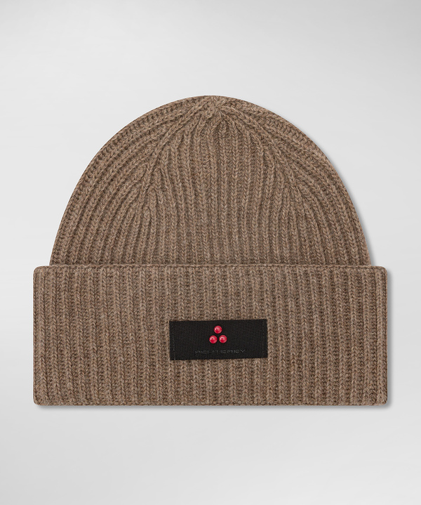 Ribbed cashmere blend hat - Peuterey