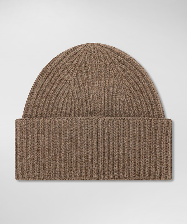 Ribbed cashmere blend hat - Peuterey