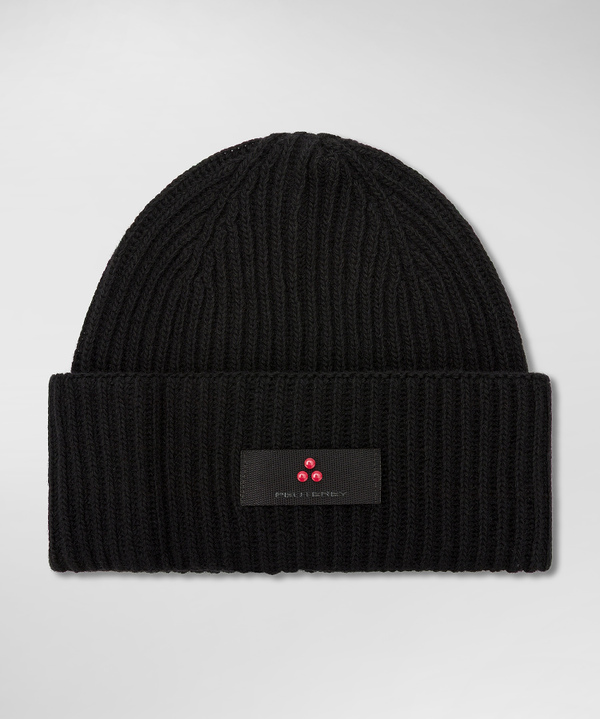Ribbed cashmere blend hat - Peuterey