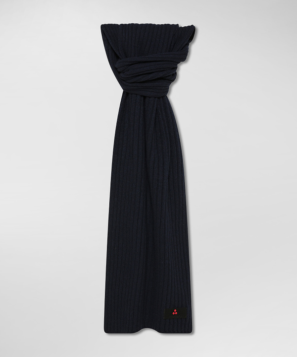 Ribbed cashmere blend scarf - Peuterey