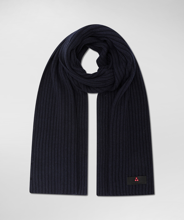 Ribbed cashmere blend scarf - Peuterey