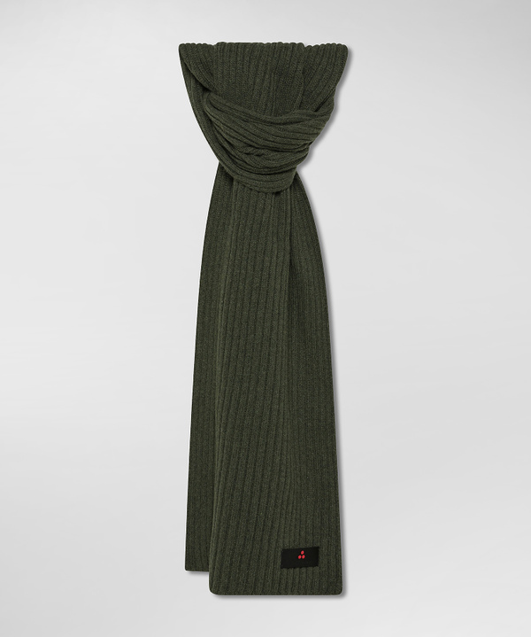 Ribbed cashmere blend scarf - Peuterey